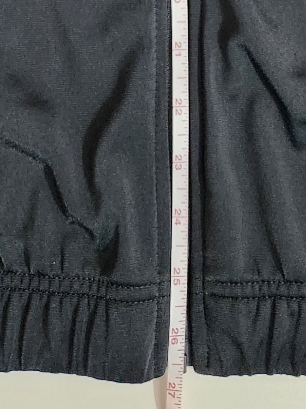Adidas Women Black Jacket with white Stripe Accents & Zipper Size Small - Picture 6 of 10